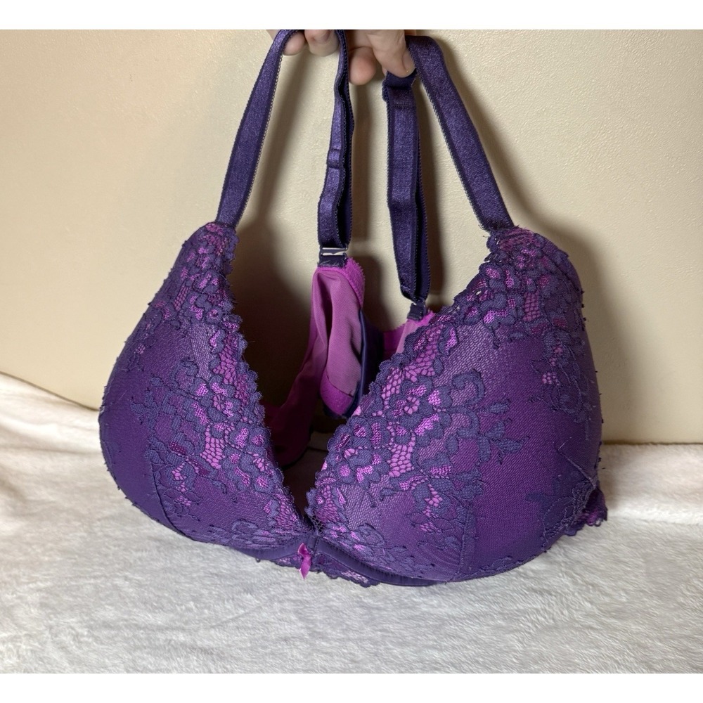Torrid Purple Lace Underwire Adjustable Strap Bra Women's Size 48C